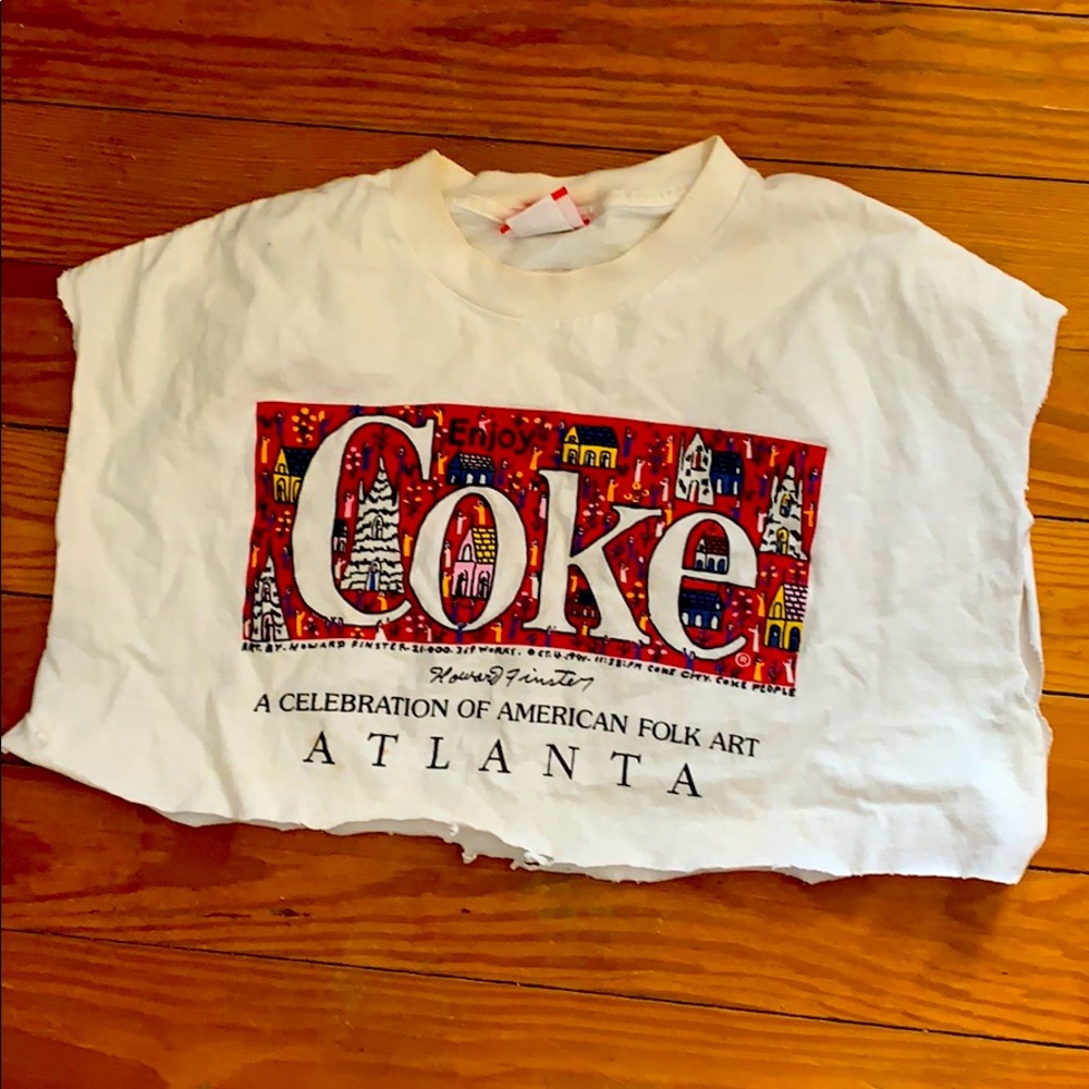 vintage sleeveless Coke Atlanta crop top!